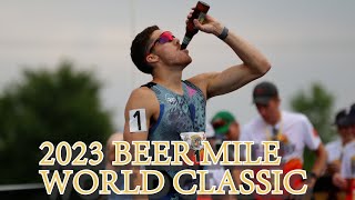 Corey Bellemore Chases Beer Mile World Record WITH ONE SHOE – 2023 Beer Mile World Classic [upl. by Hak559]