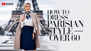 HOW TO ACHIEVE PARISIAN ELEGANCE AT 60  NATURAL STYLE FOR WOMEN OVER 60 [upl. by Oneladgam]