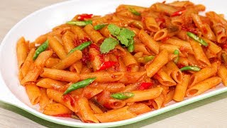 ঘরোয়া উপকরনে মজাদার পাস্তা রান্নার রেসিপিPasta Recipe BanglaPasta Recipes VegPasta In Red Sauce [upl. by Ahsikel552]