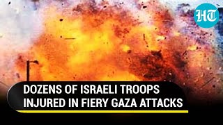 Hamas RPG Fire Blows Up Hiding Israeli Forces In Gaza Building  40 Troops Hurt In DayLong Clashes [upl. by Stan]