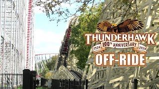 Thunderhawk OffRide Footage Dorney Park PTC Wood Coaster  NonCopyright [upl. by Esined]