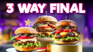 Kush vs James vs Jamie  10 Minute Burger Challenge FINAL  Sorted Food [upl. by Ahcarb]