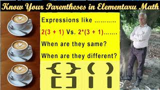 Parentheses Elementary Difference [upl. by Atrahc]