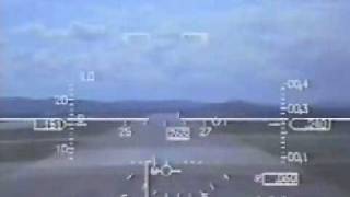 Dutch F16 Landing  HUD View [upl. by Lemhaj]