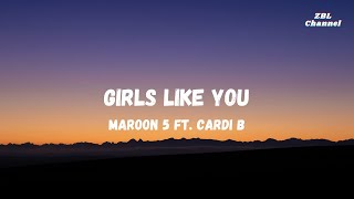 Maroon 5  Girls Like You ft Cardi B 【Spent 24 hours I need more hours with you】 [upl. by Yardley478]