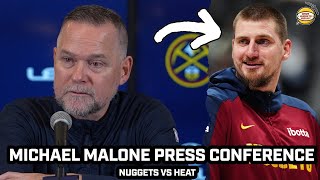 Michael Malone on Nikola Jokics Greatness amp More After WIN vs Heat [upl. by Quintana]