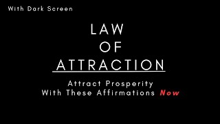 Manifest Money Now Dark Screen Mellow Ambiance Law Of Attraction [upl. by Worrell401]