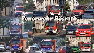 Waldbrandübung in Rösrath Einsatzfahrten der Feuerwehr Rösrath [upl. by Admama92]