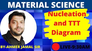 Material Science Nucleation and TTT Diagram Mechanical engg By Jamal sirp22 [upl. by Ahseret410]