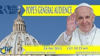 Popes General Audience 20130424 [upl. by Oiragelo]