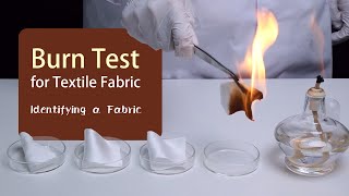 Burn Test for Fabric Identification [upl. by Claudia]