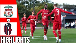 Liverpool vs Bologna  All Goals amp Highlights  Youth League  021024 [upl. by Nerraw]