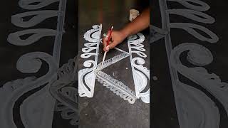 Bengali Style Alpona Design For Beginners Must Try art alponadesign rangoli [upl. by Averat255]