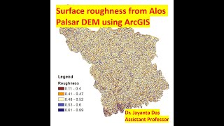 Terrain Analysis Roughness from DEM in ArcGIS [upl. by Mialliw750]