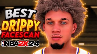 BEST DRIPPY FACESCAN IN NBA 2K24  COMP FACE CREATION [upl. by Sixla]