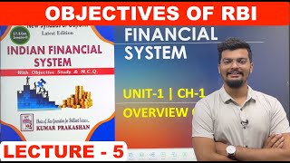 Objectives of RBI  Reserve Bank of India  Indian Financial System  Unit  1  Lecture  5  UGT [upl. by Tomlin]