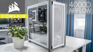 Corsair 4000D Airflow MidTower PC Case Review [upl. by Dranyar]