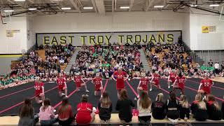 Hamilton Varsity Cheer 20192020 at East Troy [upl. by Else]