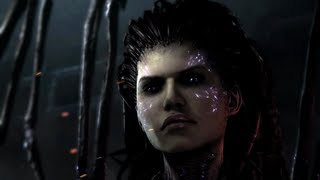 Kerrigan Learns about Jim Raynors Death Starcraft 2 Heart of the Swarm  Transmission Cutscene [upl. by Ramoh802]