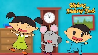 Hickory Dickory Dock  Extended Song with Lyrics  Nursery Rhymes for Kids by Luke amp Mary [upl. by Ardnauqal]