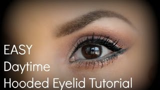 Easy Hooded Eyelid Tutorial for Daytime [upl. by Llenna636]