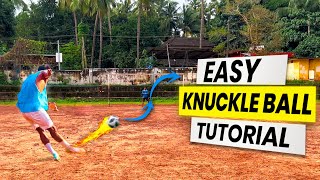 Knuckleball tutorial🌪️🚀 ഇത്രക് എളുപ്പമോ 😱 How to shoot knuckleball  Learn CR7 free kick 🎯tutorial [upl. by Euginom]