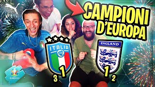 SIAMO CAMPIONI DEUROPA REACTION INGHILTERRA  ITALIA EURO 2020 [upl. by Dalton]