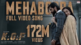 Mehabooba Video Song Hindi  KGF Chapter 2  RockingStar Yash  Prashanth NeelRavi BasrurHombale [upl. by Ellessig]