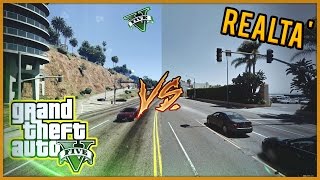 GTA 5 VS VITA REALE Compariamo LOS SANTOS di GTA 5 con LOS ANGELES della REALTÀ GTA V [upl. by Christoph298]