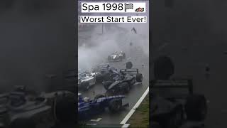 Worst F1 Start Ever SPA 1998 [upl. by Poirer]