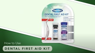 How to use Dentek First Aid Emergency Tooth Repair Kit [upl. by Natsirhc420]