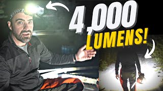 Testing the BRIGHTEST Headlamp in the World 4000 Lumens Ledlenser [upl. by Cahilly]