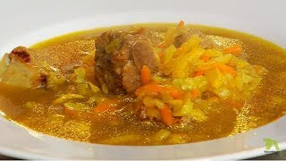 Sopa de verduras con costilla de cerdo  Andrés Trujillo  La Sartén por el Mango [upl. by Kan73]