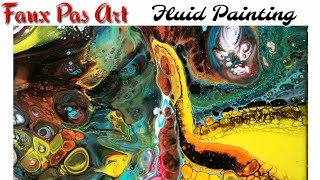 Acrylic pour flip cup fluid art [upl. by Garnes]