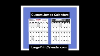 Promote Your Business with Custom Large Print Calendar [upl. by Aneda192]