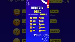 Emoções em Inglês Aprenda o Vocabulário Básico shorts orts [upl. by Alenoel]