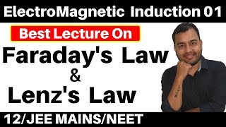 12 Chap 6 II ElectroMagnetic Induction 01  Magnetic Flux II Faradays Law amp Lenzs Law JEENEET [upl. by Niawd]