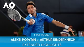 Alexei Popyrin v Arthur Rinderknech Extended Highlights 1R  Australian Open 2022 [upl. by Heman]