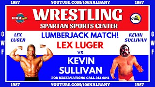 Lumberjack Match Lex Luger vs Kevin Sullivan 1987 Championship Wrestling From Florida [upl. by Neliak]