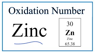 How to find the Oxidation Number for Zn Zinc [upl. by Decca]