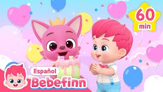 A Celebrar el cumpleaños de Pinkfong  Canción de Cumpleaños  más  Bebefinn en español [upl. by Akerdnuhs524]