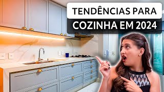 TENDÊNCIAS PARA COZINHA 2024  MODA DECORAÇÃO [upl. by Klarrisa894]