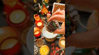 Christmas hot chocolate bomb christmasdrinks hotchocolatebombs foryou fypシ゚viral christmas [upl. by Aubree]