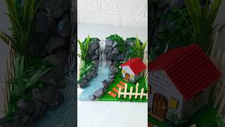 DIY waterfall 🏞️🏡youtubeshorts viralshorts [upl. by Monteria]