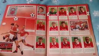 Panini Football 1991 Sticker Album 100 Complete [upl. by Hebrew]