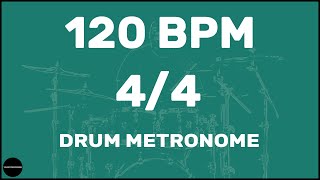 44  Drum Metronome Loop  120 BPM [upl. by Ocko6]