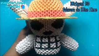 Origami 3D Calavera de One Piece [upl. by Trebmal498]