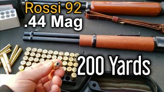 Rossi 92 44 Magnum  200 Yards Accurate [upl. by Ennaeiluj]