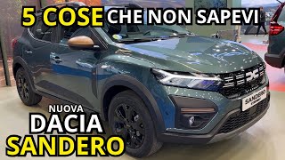 DACIA SANDERO 2023  5 COSE che NON SAPEVI sullAUTO PIÙ ECONOMICA DITALIA [upl. by Ariam]