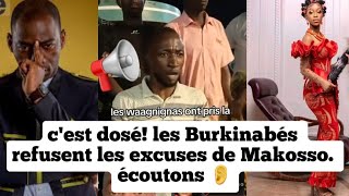 🚨 cest dosé le peuple Burkinabé Refusent les excuses de Makosso écoutons [upl. by Tama935]